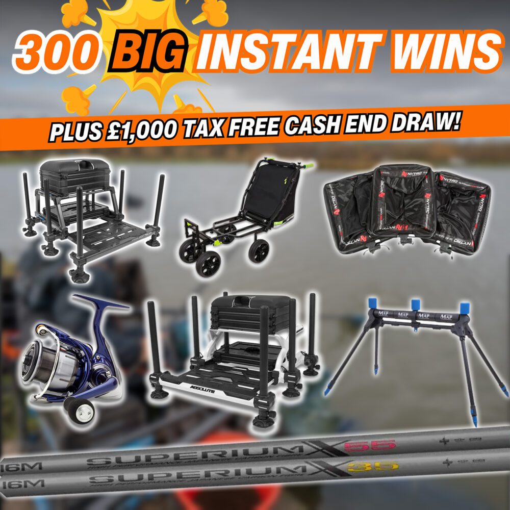 BIG PRIZES ONLY!! 300 BIG PRIZES TO WIN INSTANTLY + £1,000 CASH END DRAW